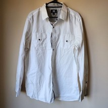 Rock &amp; Republic Men&#39;s Casual Button Front Dress Shirt Mens Size XXL White - £10.99 GBP