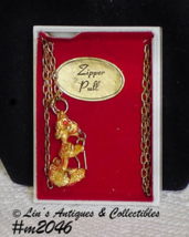 Vintage Poodle Zipper Pull Still in the Original Box (Inventory #M2046) - $15.00
