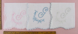 Choice of Vintage Monogram G Handkerchiefs (Inventory #Monogram34) - £17.20 GBP