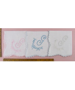 Choice of Vintage Monogram G Handkerchiefs (Inventory #Monogram34) - £17.29 GBP