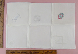 Choice of Vintage Monogram Hankies H A W or M (#Monogram27) - $18.00