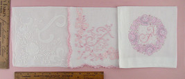 Choice of Vintage Monogram F Hankies (Inventory #Monogram29) L Monogram ... - $38.00