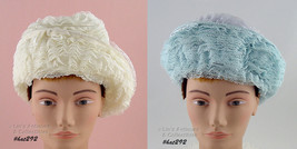 Two Vintage Lace Covered Hats by Marshall Field  (Inventory #HAT292) - £39.11 GBP
