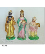 Set of Three Taller Size Vintage Wisemen for Nativity Set or Display (#C... - £39.09 GBP