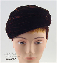 Vintage Brown Hat by Irene of New York (Inventory #HAT288) - £23.46 GBP