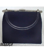 Vintage L and M &quot;Rigid Reversible&quot; Black Handbag Purse by Edwards (#HB101) - £38.57 GBP