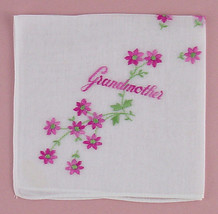 Beautiful Vintage Embroidered Handkerchief for Grandmother  (Inventory L... - £9.57 GBP