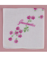 Beautiful Vintage Embroidered Handkerchief for Grandmother  (Inventory L... - £9.43 GBP