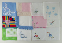 Vintage Hanky Lot of 1 Dozen Assorted Vintage Hankies Handkerchiefs  (Lo... - $50.00