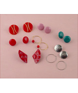 Lot of 8 Pairs Vintage Simply Whispers Earrings for Sensitive Ears (#E043) - £23.59 GBP