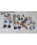 Vintage Earrings Lot Signed and Unsigned 16 Pairs (#J276) - £111.90 GBP
