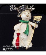 Signed Eisenberg Ice Snowman Pin (#J335) - £38.28 GBP