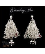 Eisenberg Ice Christmas Trees or Bells Pierced Earrings (#J640) - $48.00