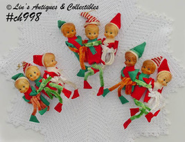 Lot of 9 Vintage Pixies Elves Ornaments (#CH998) - $70.00