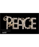 Eisenberg Ice Peace Pin with Gold Tone Dove (#J675) - £70.18 GBP