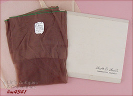Vintage Belle Sharmeer Seamed Stockings Size 10  (Inventory #M4341) - £23.98 GBP