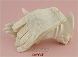 Ladies Lightweight Wool Blend Vintage Gloves with Fancy Cuff Size 6 (Inv... - $10.00