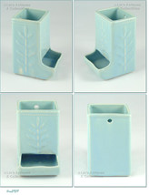 Fern Leaf or Wheat Matchbox Holder Made by Shawnee Pottery (#M2959) - £71.94 GBP