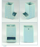 Fern Leaf or Wheat Matchbox Holder Made by Shawnee Pottery (#M2959) - £71.96 GBP