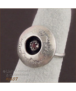 Vintage Hand Crafted One of a Kind Silver Ring (#J637) - £39.31 GBP