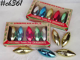 Twenty Vintage Twinkle Drop Ornaments (#CH361) - £55.88 GBP