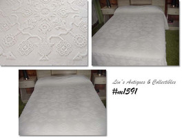 Vintage George Washington&#39;s Choice Chenille Bedspread by Bates (Inventory #M1591 - £99.91 GBP