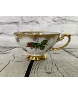 Vtg Shafford Bone China Tea Cup Handpainted Pink Roses Gold Trim *Video* - £11.94 GBP