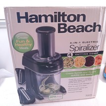 Hamilton Beach 4-in-1 Electric Spiralizer 6 Cup vegetable ribbon 4 cones 70935 - £62.34 GBP