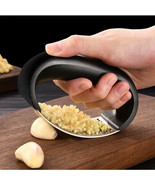 Kitchen Stainless Steel Garlic Press Crusher Rocker Manual Mincer Squeez... - $5.65 CAD