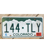 Colorado License Plate-2000&#39;s-Green White Mountain-144-ILY-Stickers 6/11 - £8.10 GBP