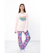 Teen Girls’ Sleepwear Set – Long Sleeve Top with Print &amp; Elastic Pants, ... - $642.05 MXN+
