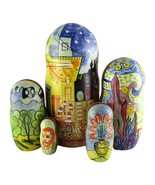 Nesting Dolls 7&quot; 5 Piece, Vincent Van Gogh Artist Hand Made Russian Matr... - $84.47