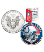 INDIANAPOLIS COLTS 1 Oz American Silver Eagle $1 US Coin Colorized NFL L... - £66.14 GBP