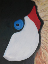 Original Oil Painting, Abstract, Bird, Close Up - &quot;Crowned Crane&quot; (18&quot;x24&quot;) - £179.43 GBP