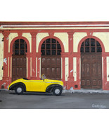 Original Oil Painting, Cuba, Havana, Vintage Car, Facade -&quot;Vintage Cuba ... - £153.39 GBP
