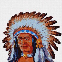 Pepita Needlepoint kit: Chief, 10&quot; x 10&quot; - $78.00+