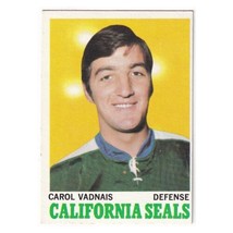 Carol Vadnais 1970 71 Topps NHL Hockey 70 California Golden Seals  - £1.96 GBP