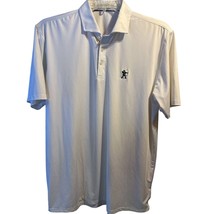 Holderness &amp; Bourne Men’s XL White SS 1/4 Button Polyester Blend Golf Po... - $39.60