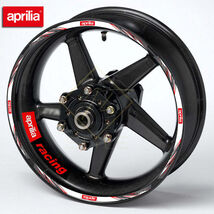 Aprilia Wheel Decals Rim Stickers Kit for RSV4 &amp; RS - $29.99
