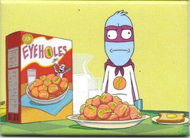 Rick and Morty Animated TV Series Eyehole Man and Cereal Refrigerator Ma... - £3.92 GBP