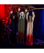 3 Pack Halloween Decorations Outdoor,Hanging Ghost Spooky Skeletons Deco... - $54.90 CAD