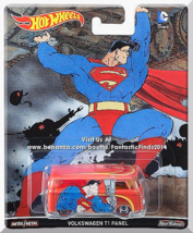 Hot Wheels - Volkswagen T1 Panel: 2016 Pop Culture Series *Superman / Red* - £10.20 GBP