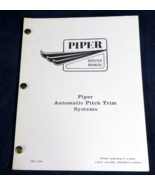 Vintage Piper Aircraft Automatic Pitch Trim Systems Airplane Manual  - $12.82