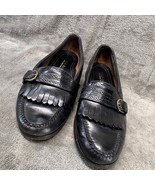 Vintage Cole Haan Leather Monk Strap Kiltie Loafer Size 10.5 Handsewn - $102.57 CAD