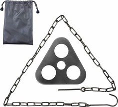 Stainless Steel Camping Tripod Board, Turn Branches Into Campfire Tripod, - £29.04 GBP