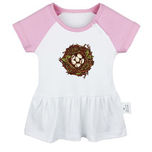 Babies Nature Nest Pattern Dresses Newborn Baby Girls Princess Dress Kid... - £10.22 GBP