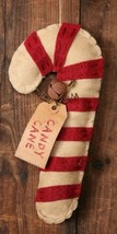 3D6101- Candy Cane Felt Ornament with jingle bells and candy cane tag - £3.14 GBP