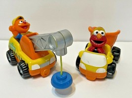 Mattel Seasame Workshop Ernie in Crane Truck and Elmo in Dump Truck Lot 2 Vintag - £11.44 GBP