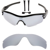 Silver Polarized replacement lenses for-Oakley Radar Path /Nose&amp;Rubber Piece - £15.63 GBP