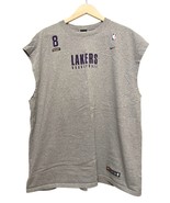 Nike Kobe Bryant LA Lakers Sleeveless T-Shirt Jersey Men Size XXL Gray V... - £55.69 GBP